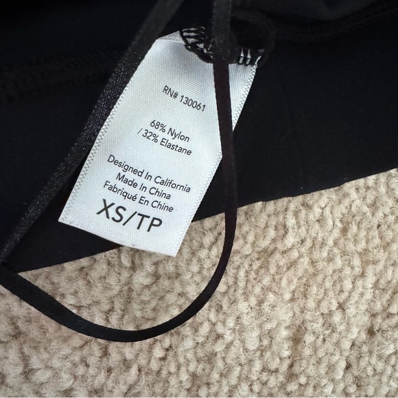 Lspace One-Shoulder Black Ribbed Bra - Picture 4 of 4